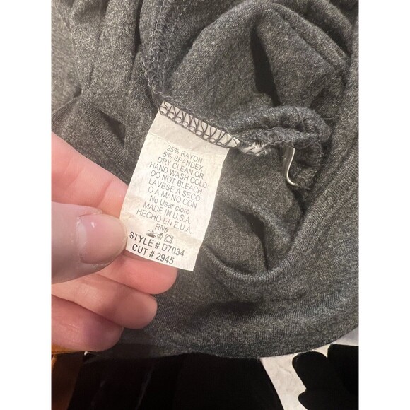 Yakira Bella Bodycon Dress Womens Sz S Ruched Sides Grey Made USA Y2K Club New - Picture 8 of 9